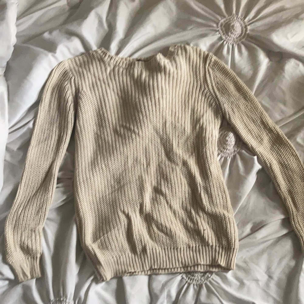 Forever 21 cream knit sweater